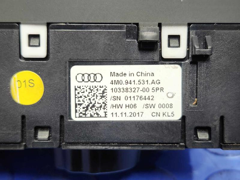 2017-2023 Audi Q7 Hradlight Control Switch w/o HUD Genuine OEM 4M0941531AG