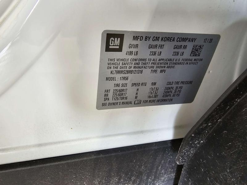 2021 Chevrolet Trailblazer Starter Motor
