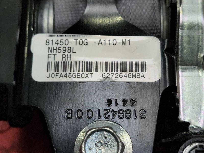 2014 Honda CR-V Front Seat Belt Retractor Right Passenger Side Gray OEM 4814T0GA10ZB