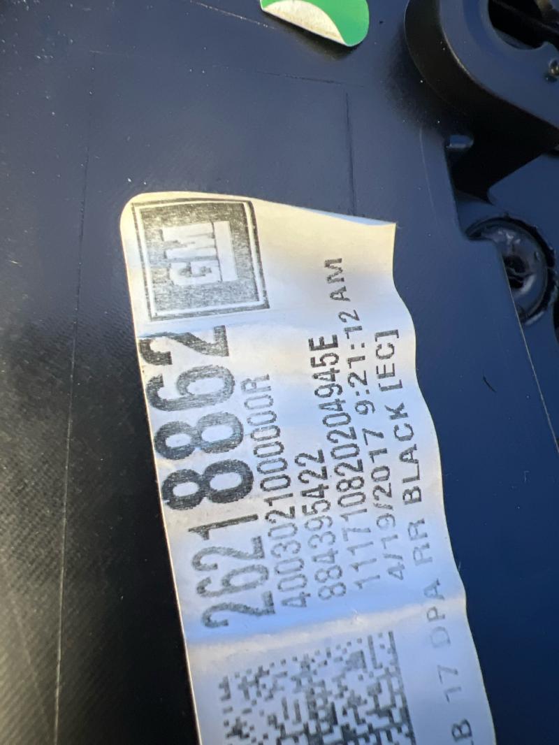 2017 Buick LaCrosse Rear Door Trim Panel