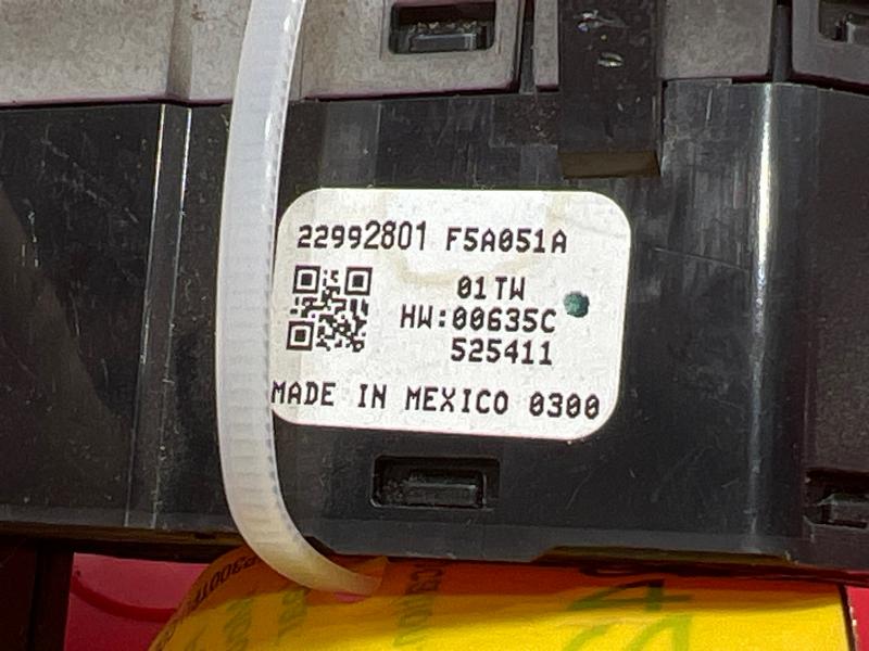 2016 Chevrolet Volt Headlight Switch (Dash Mtd)