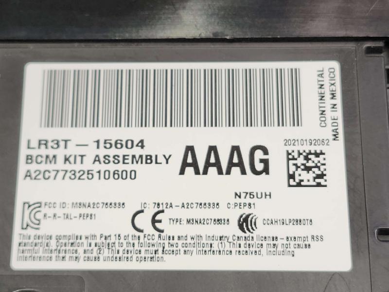 2020 Ford Mustang Cabin Fuse Box
