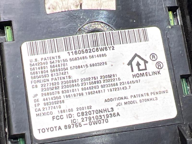 2007 Lexus ES 350 Front Console