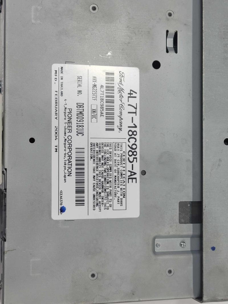 2004 Lincoln Navigator Audio & Visual Equip.(Radio)