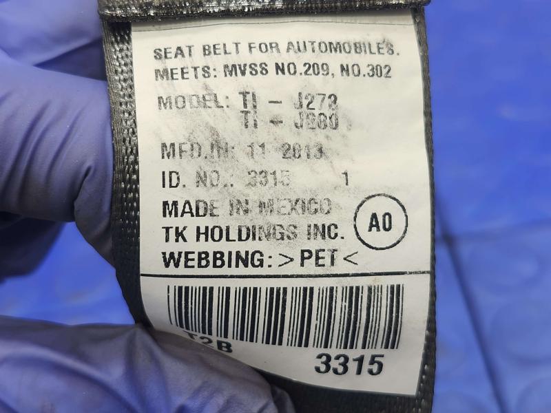 2014 Honda Accord Rear Seat Belt