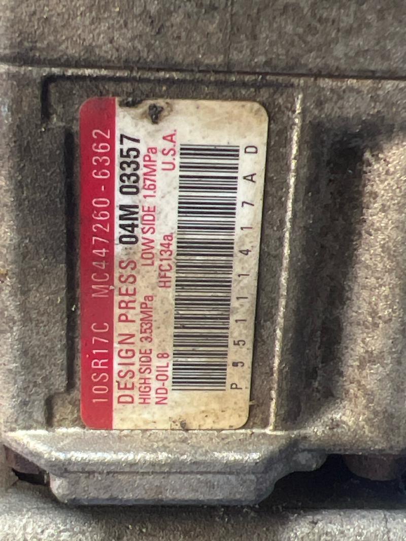 2010 Volkswagen Routan A/C Air Compressor