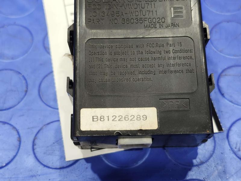 2009 Subaru Forester Impreza Keyless Entry Control Module OEM 88035FG020