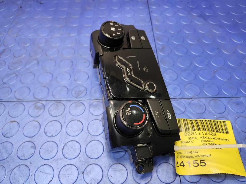 2011 Hyundai Sonata Heater A/C Control