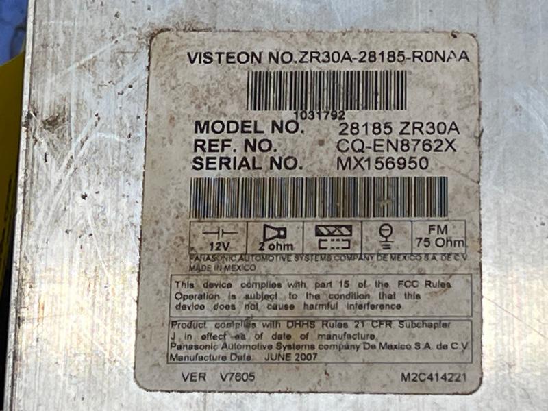2008 Nissan Titan Audio & Visual Equip.(Radio)