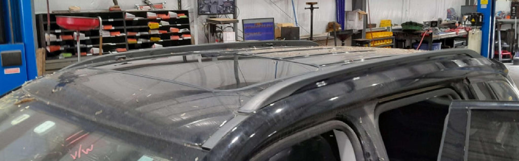 2018-2021 Jeep Compass Roof Rack Luggage Rack Side Rails Black Set of Two OEM 82214657