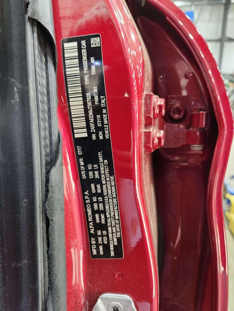 2018 Alfa Romeo Giulia Misc Ebay Parts