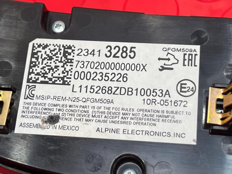 2016 Chevrolet Volt Heater A/C Control