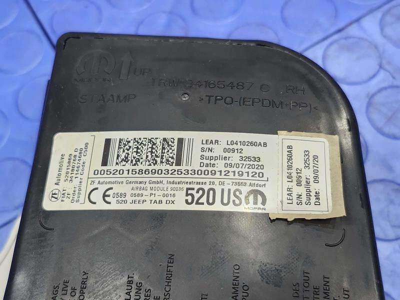 2020 Jeep Renegade Air Bag