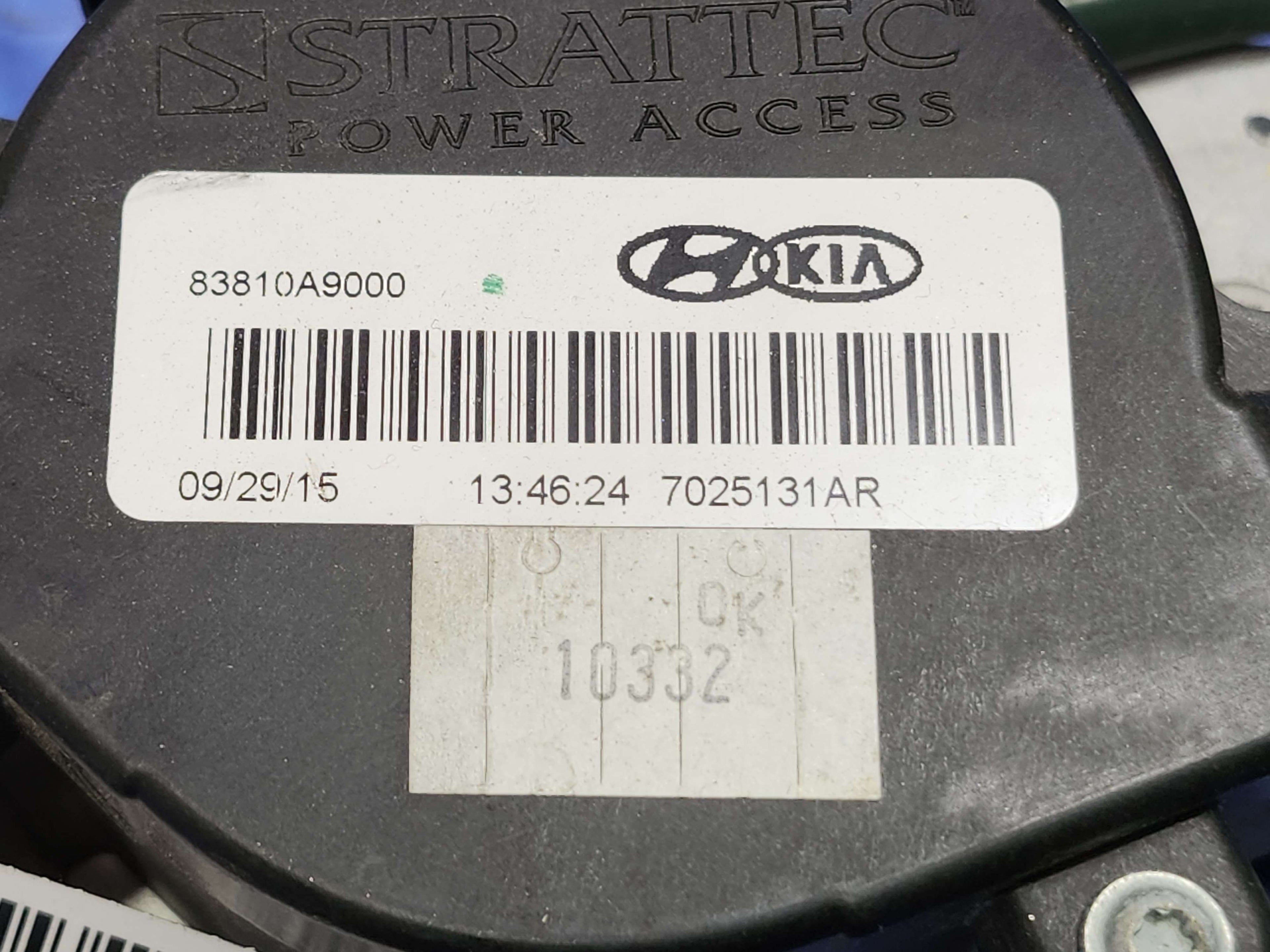 2016 Kia Sedona Electric Door Motor