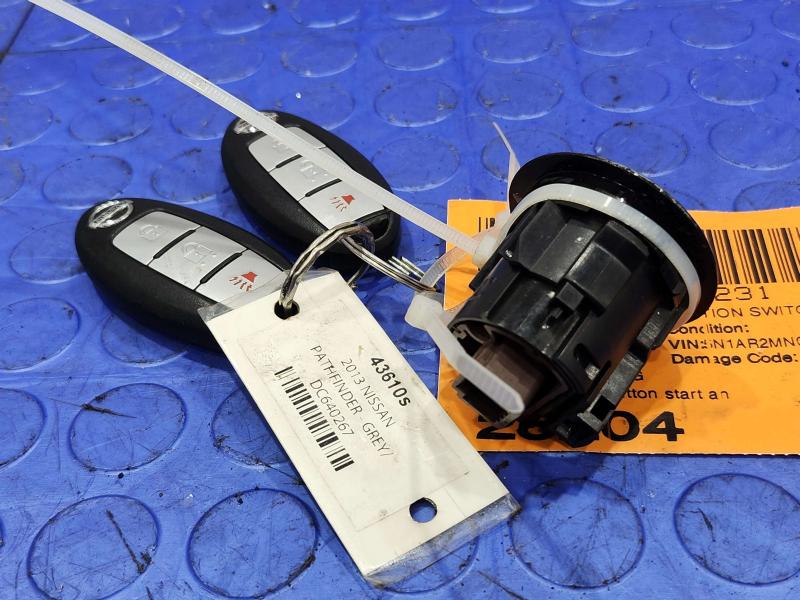 2013-2020 Nissan Pathfinder OEM Push Button Start Stop Switch with FOBs 251503TA0C