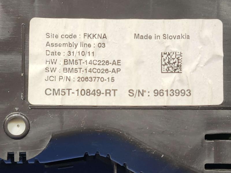 2012 Ford Focus Speedometer