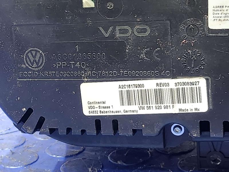 2020 Volkswagen Passat Speedometer