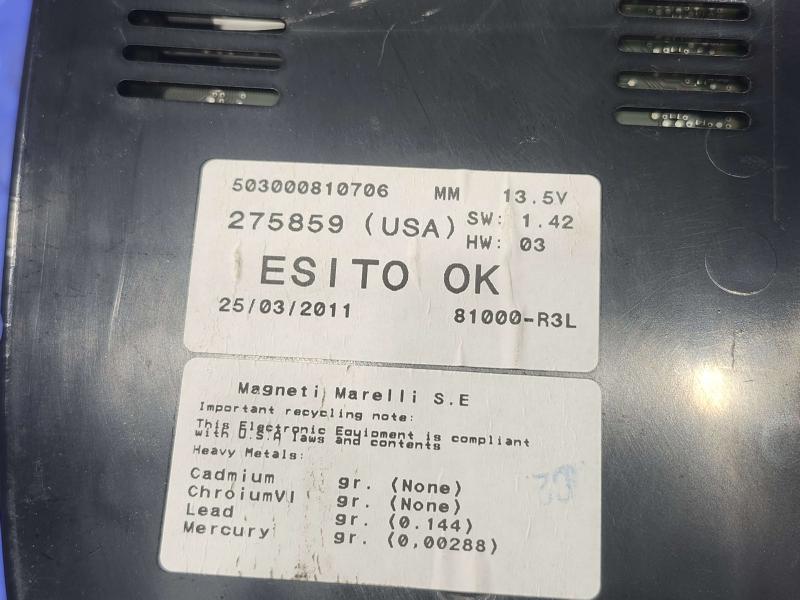 2011 Maserati Quattroporte Speedometer