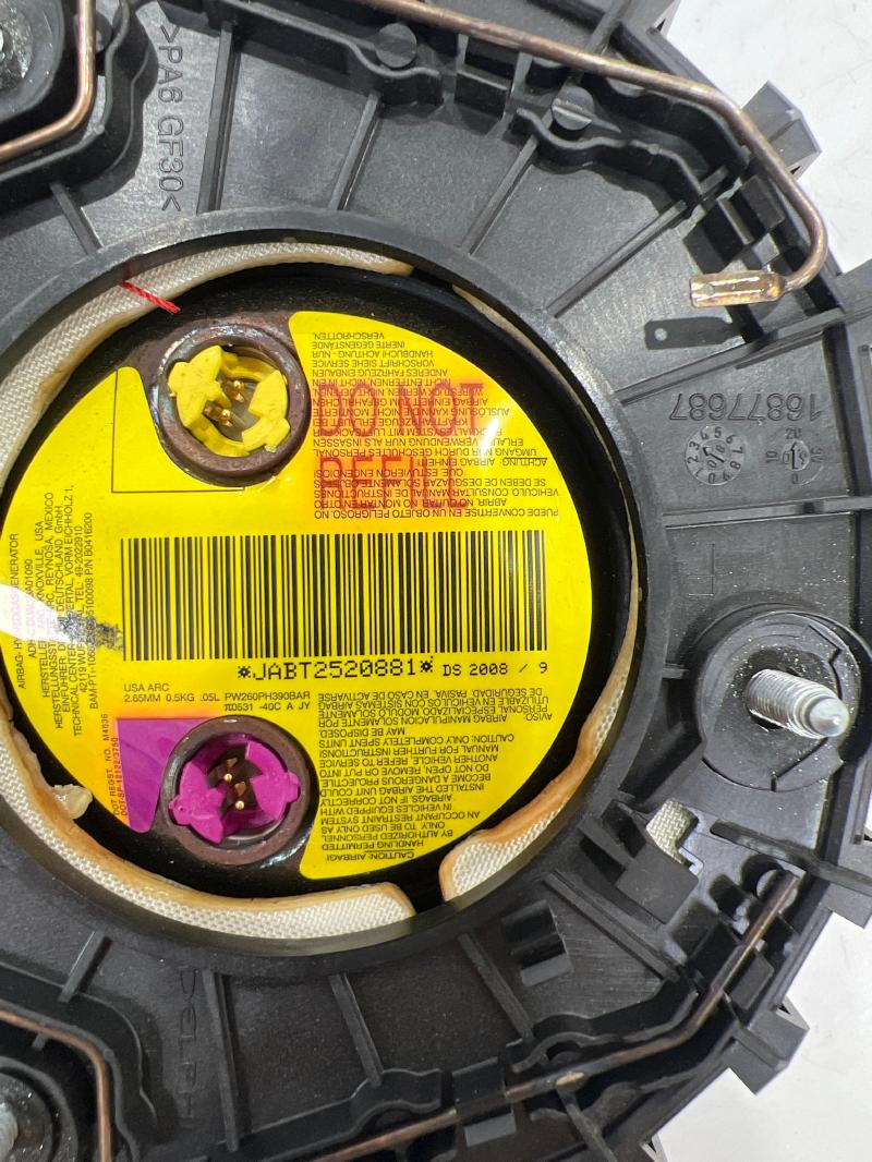 2009 Smart Fortwo Air Bag