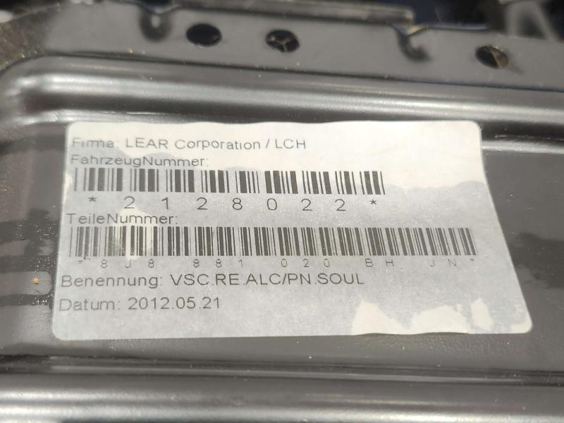 2012 Audi TT Seat Track