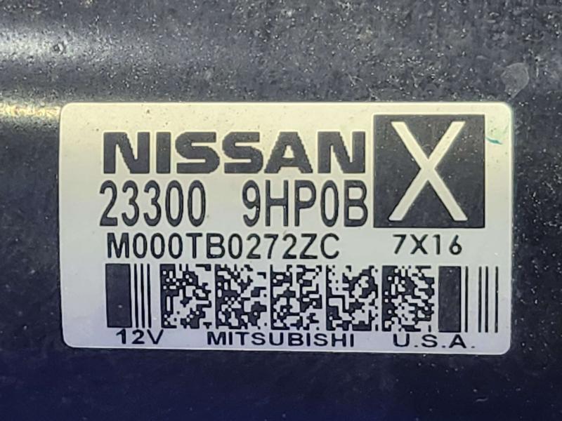 2018 Nissan Maxima Starter Motor