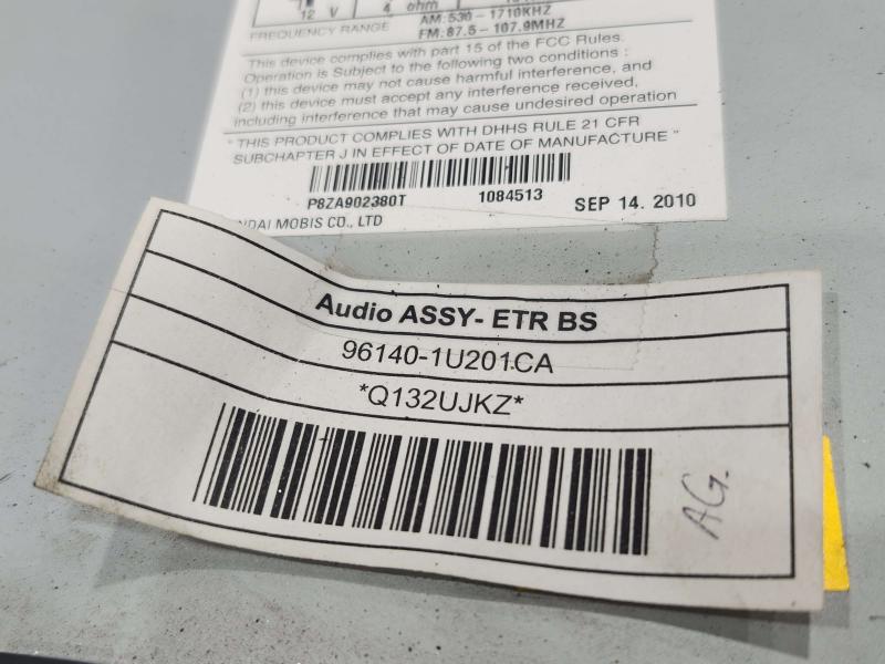 2011 Kia Sorento Audio & Visual Equip.(Radio)