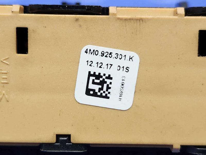 2017-2019 Audi Q7 Multiswitch Control Switch Panel Genuine OEM 4M0925301K