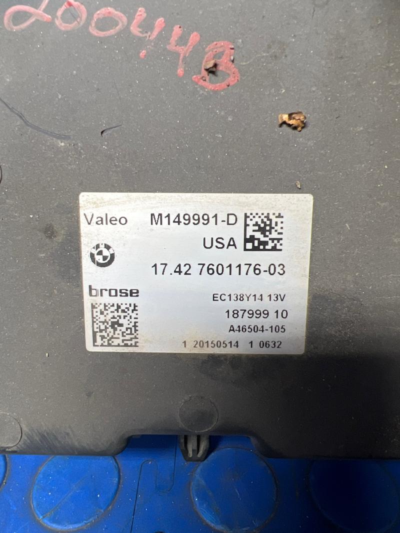 2013 BMW X3 Electric Cooling Motor