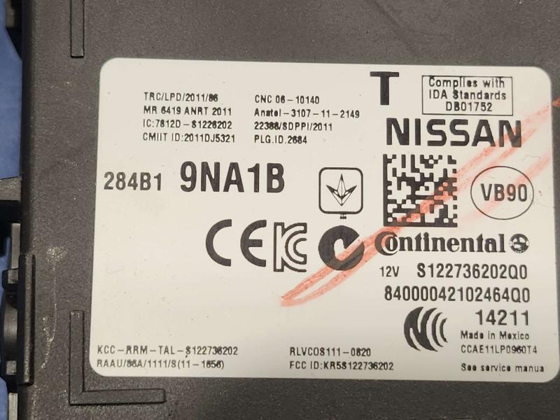 2014-2015 Infiniti QX60 OEM 3.5L V6 Body Control Module BCM Computer 284B19NA1B