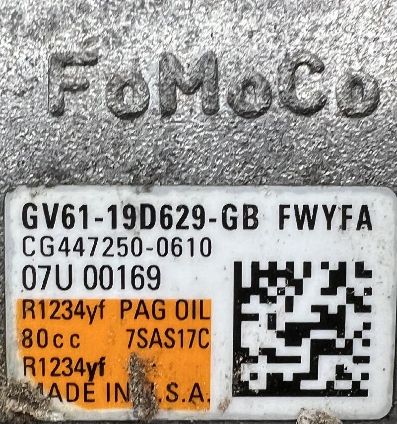 2017 Ford Escape A/C Air Compressor