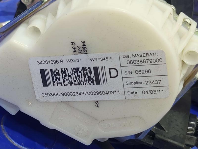 2011 Maserati Quattroporte Front Seat Belt