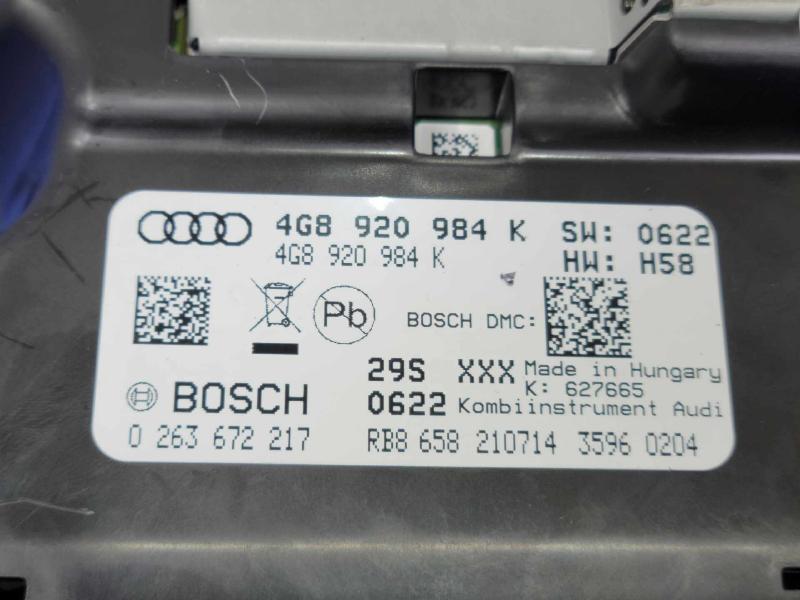 2014-2015 Audi A6 Instrument Cluster Speedometer Genuine OEM 4G8920984