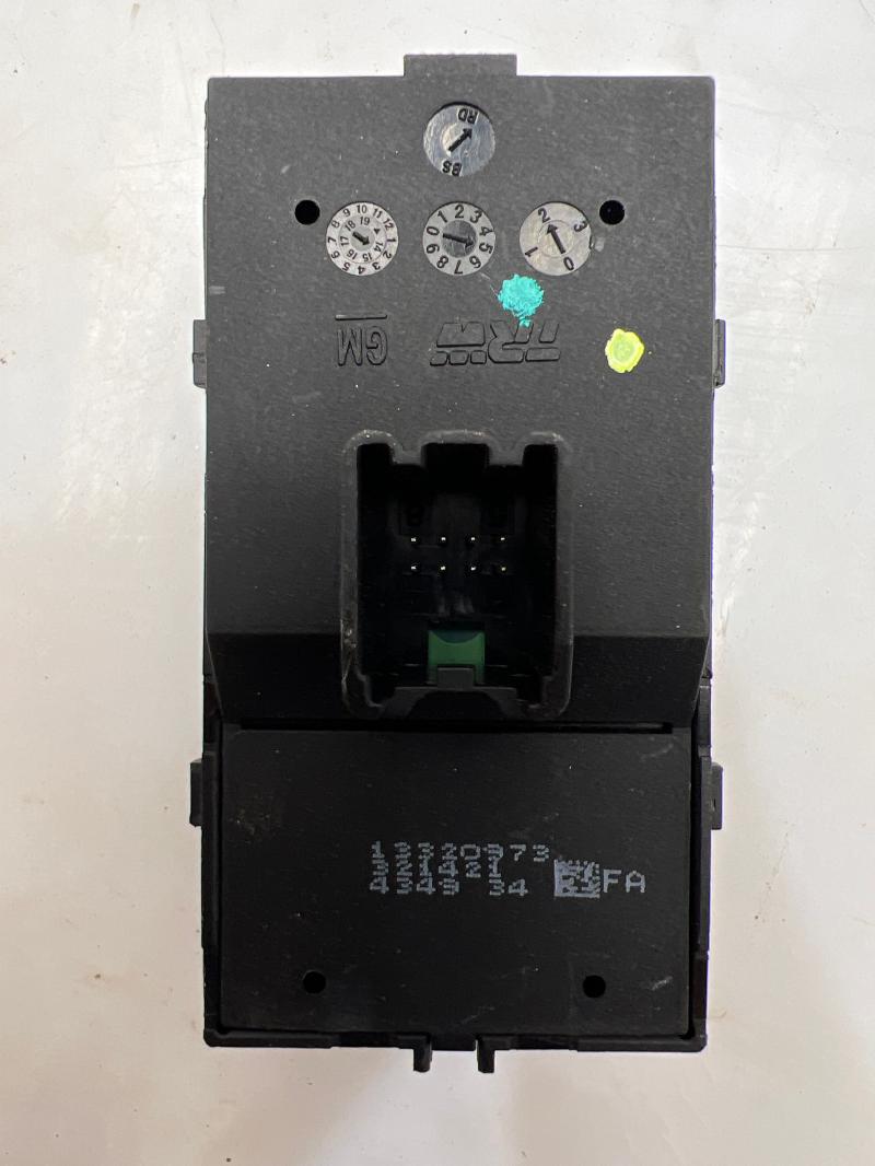 2015 - 2017 Buick Verano Master Window Switch Assembly - Brown OEM 13320973