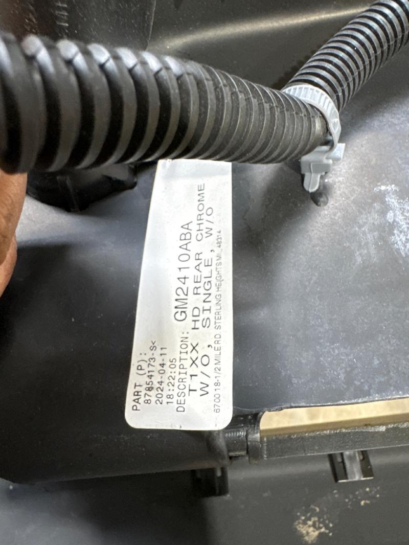 2023 Chevrolet Silverado 2500 Rear Bumper Assembly