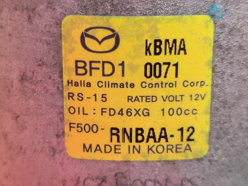 2014-2021 Mazda 6 2.5L AC Compressor Assembly Genuine OEM Part BFD161450