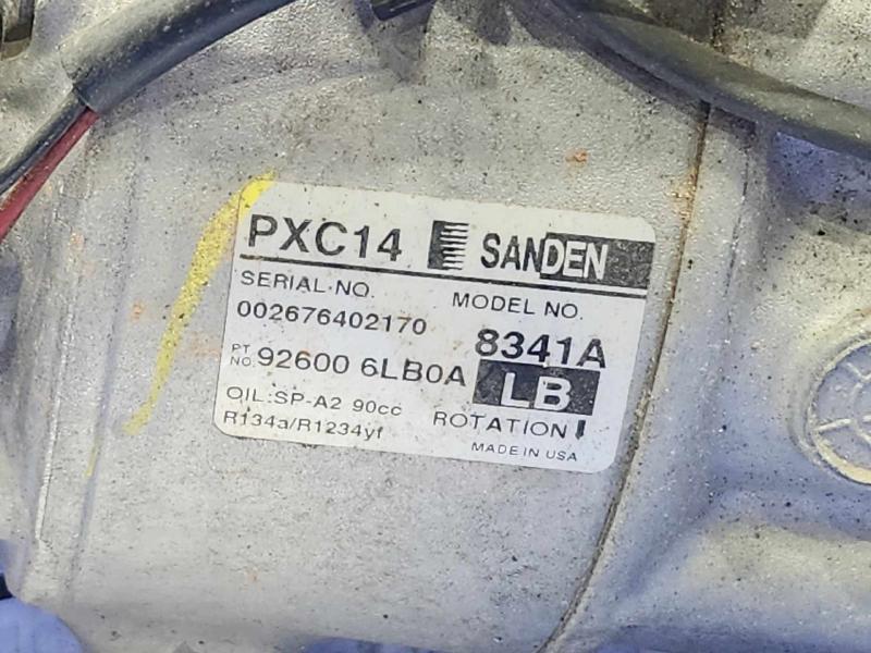 2021 Nissan Sentra A/C Air Compressor