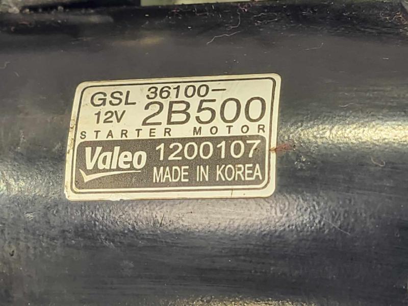 2012 Hyundai Veloster Starter Motor