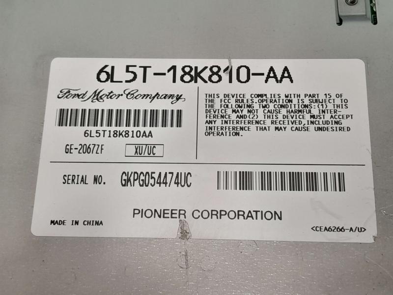 2008 Ford Ranger Audio & Visual Equip.(Radio)