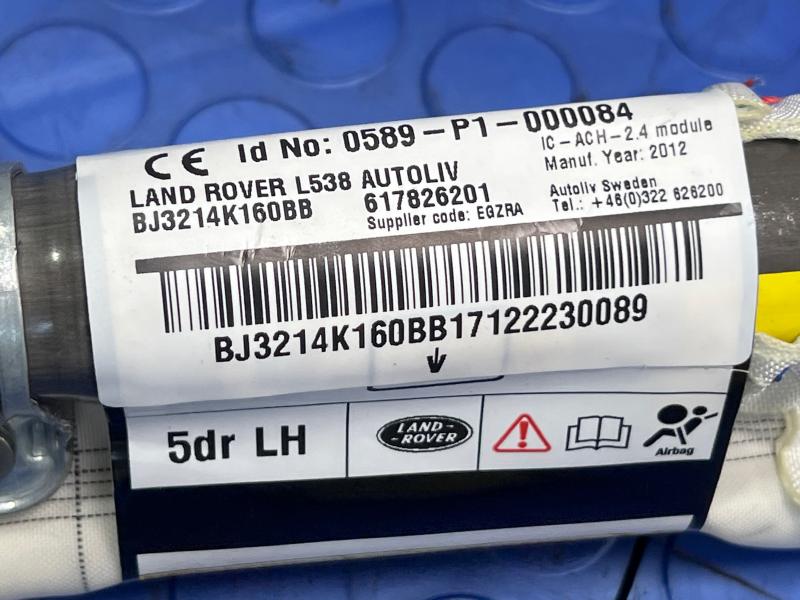 2012 Land Rover Evoque Air Bag