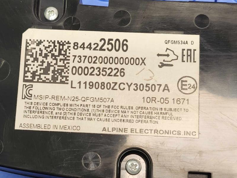 2019 Chevrolet Equinox Heater A/C Control