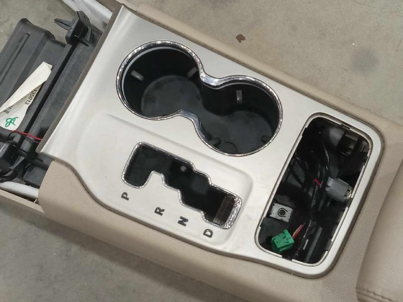 2012-2013 Jeep Grand Cherokee Center Floor Console Assembly Beige Leather OEM