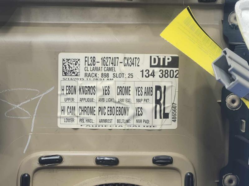2015 Ford F-150 Rear Door Trim Panel