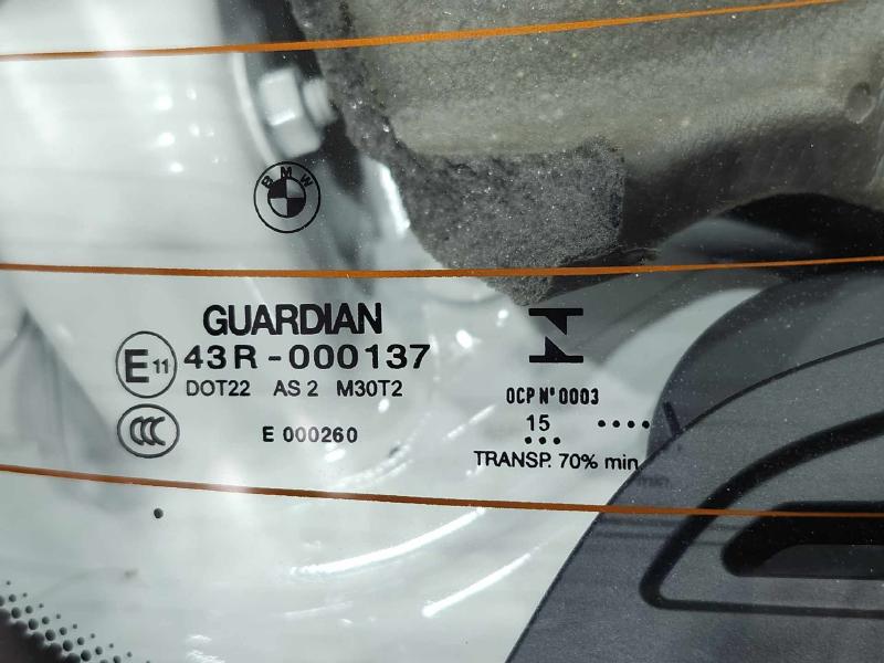 2016 BMW 528I Back Glass/Window