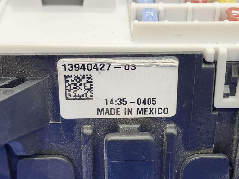 2015 Chevrolet Tahoe Cabin Fuse Box
