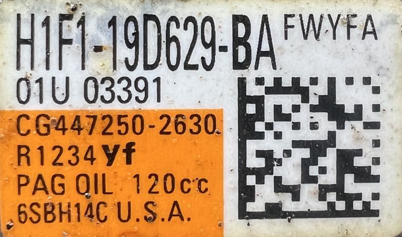 2017 Ford Focus A/C Air Compressor