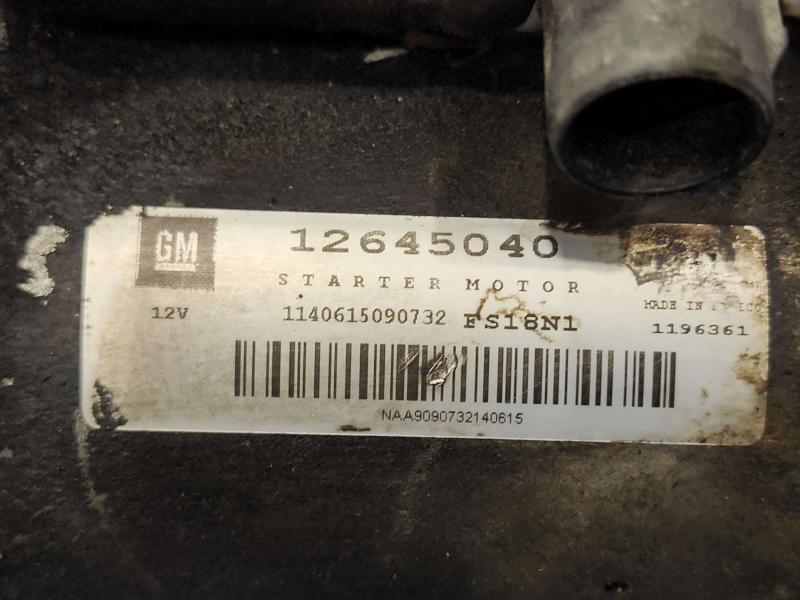2015 Chevrolet Tahoe Starter Motor