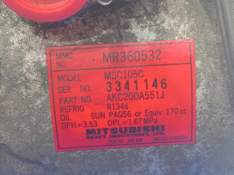 2002 Mitsubishi Monterosp A/C Air Compressor