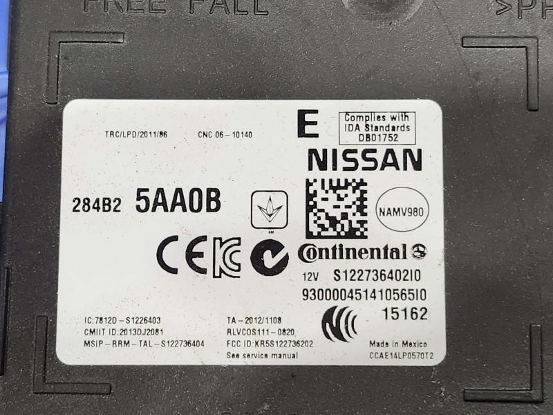 2015 Nissan Murano 3.5L BCM Body Control Module Genuine OEM 284B25AA0A