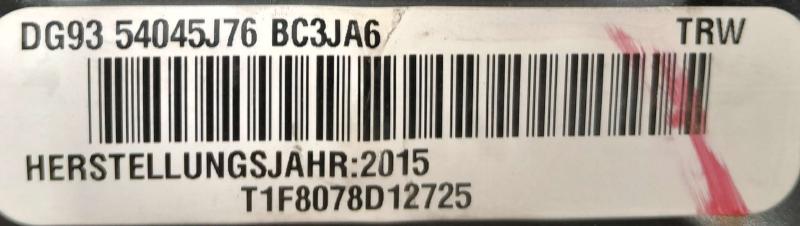 2015 Ford Fusion Air Bag