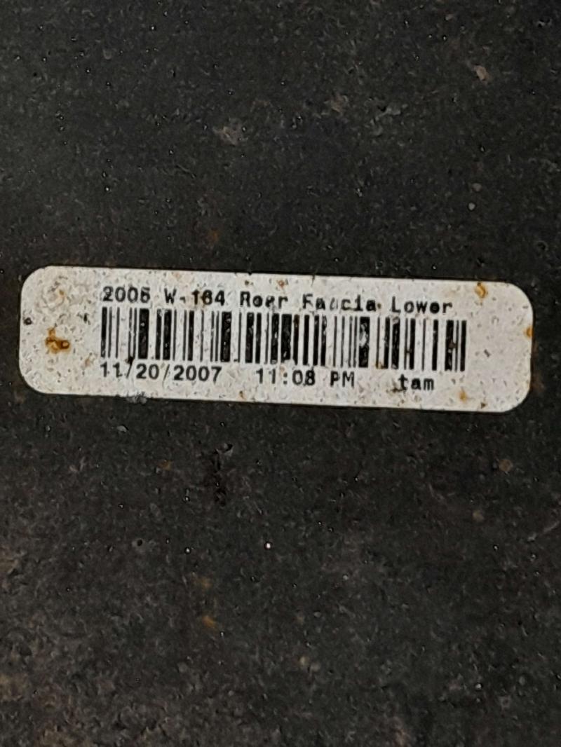 2008 Mercedes ML-Class Bumper Cover - Rear